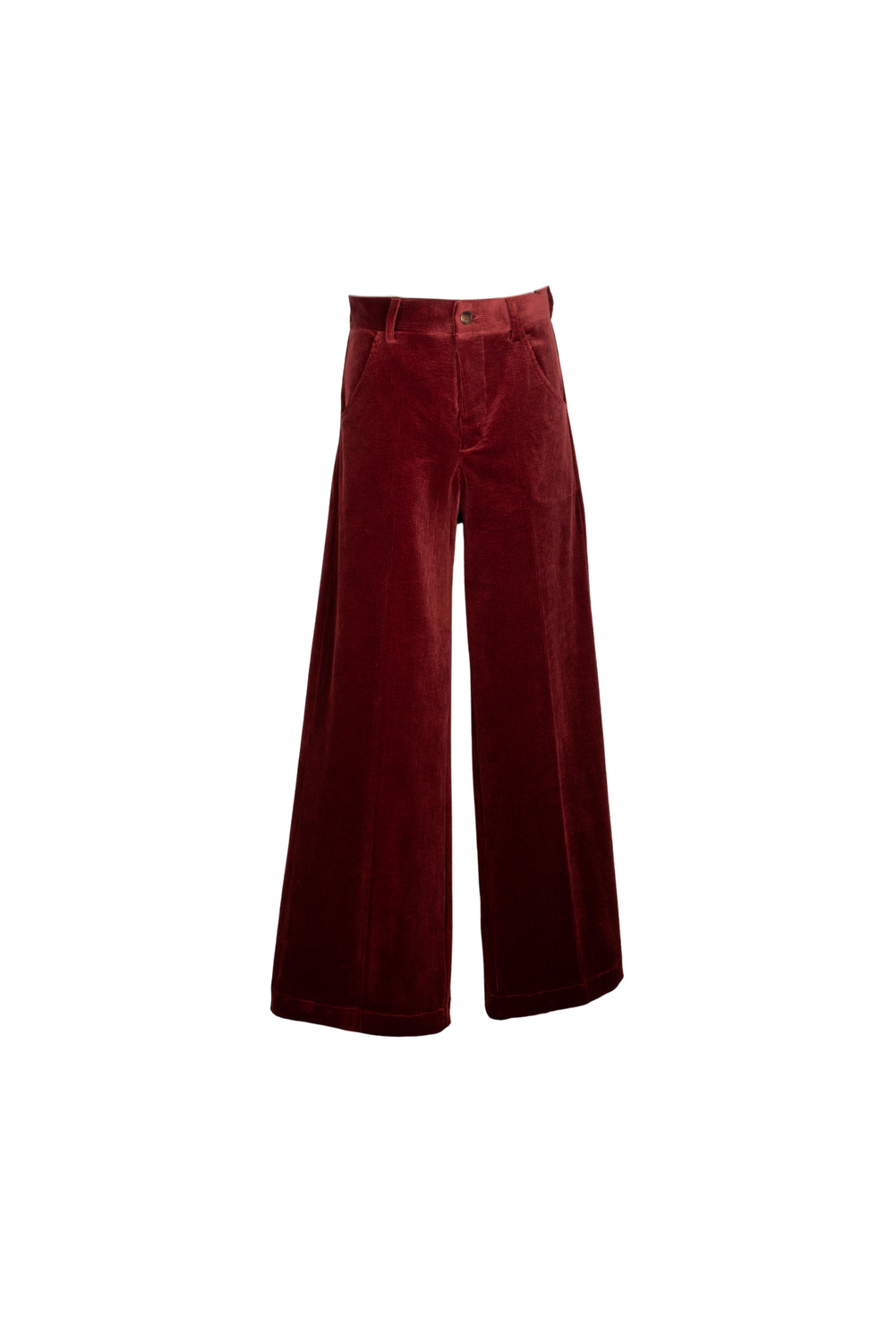 KLELIA CORDUROY BORDEAUX Trousers by Clan Upstairs Private Label