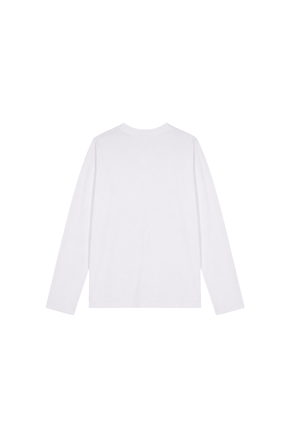 LONG SLEEVE T-SHIRT RED LOGO BIANCO by Clan Upstairs Private Label