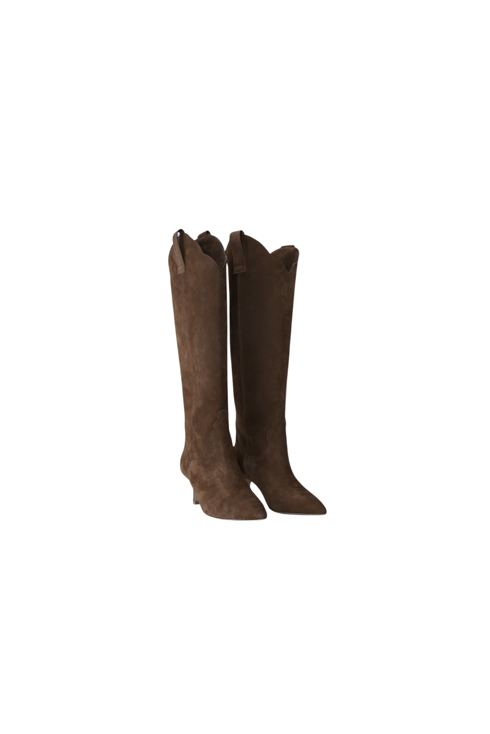 ALEXANDRA SUEDE CHOCOLATE Boots by Club Sogno