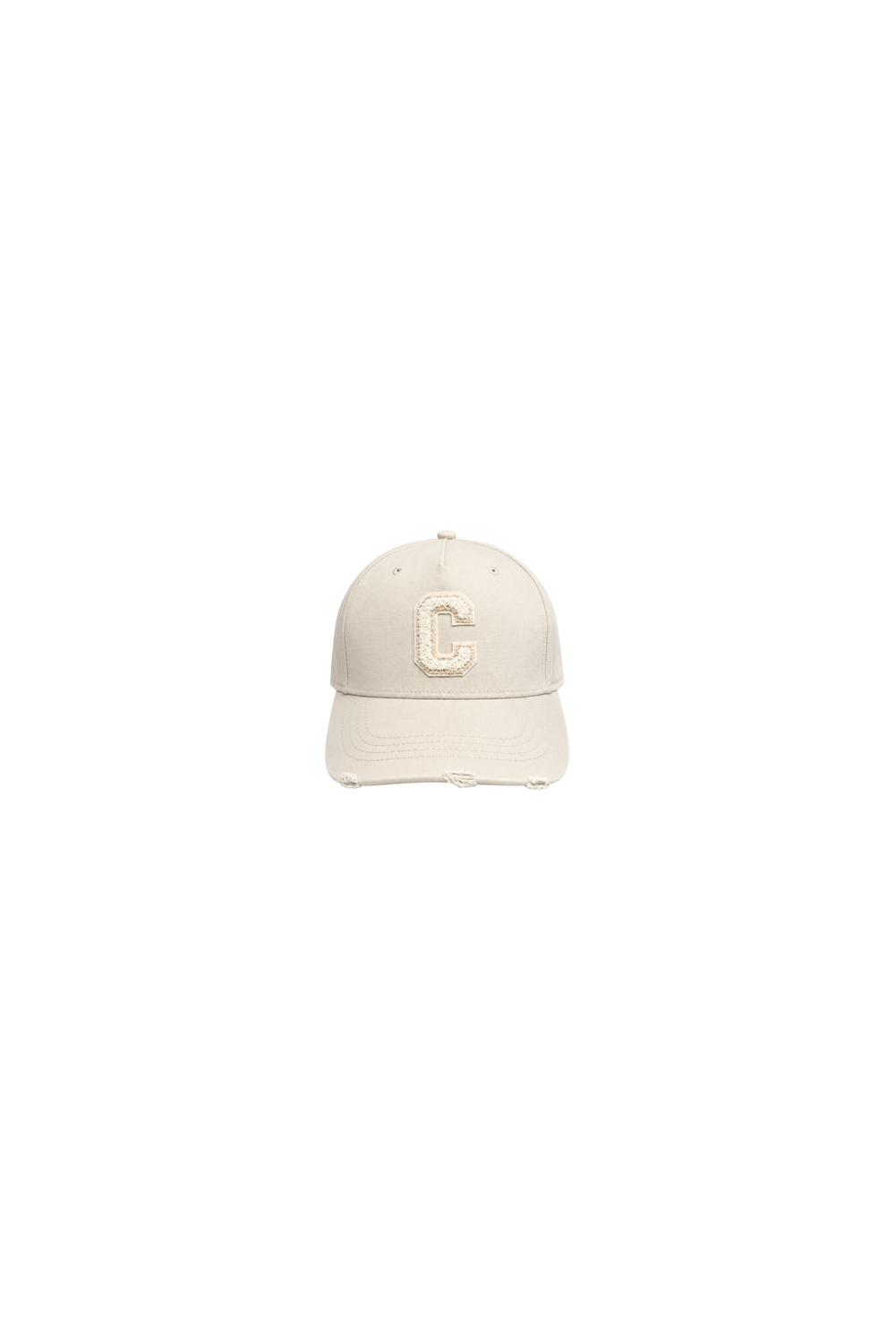 'CLAN' LOGO AVORY Baseball Cap by Clan Upstairs Private Label