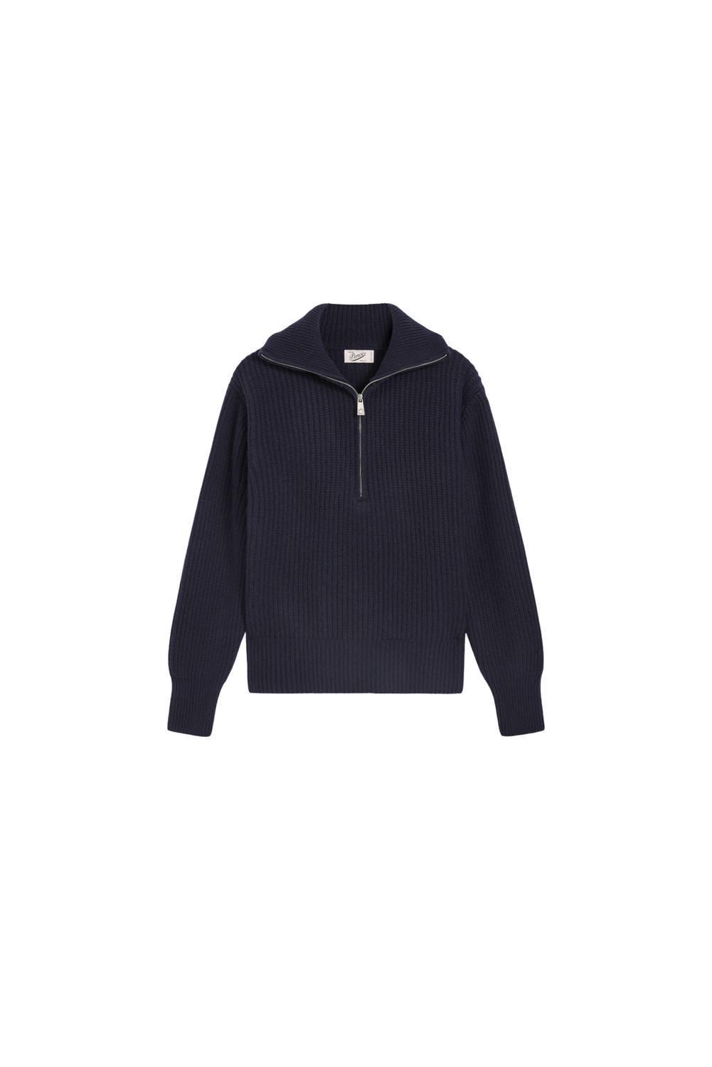 MONZA ZIP-NECK SWEATER DARK BLUE by Pence