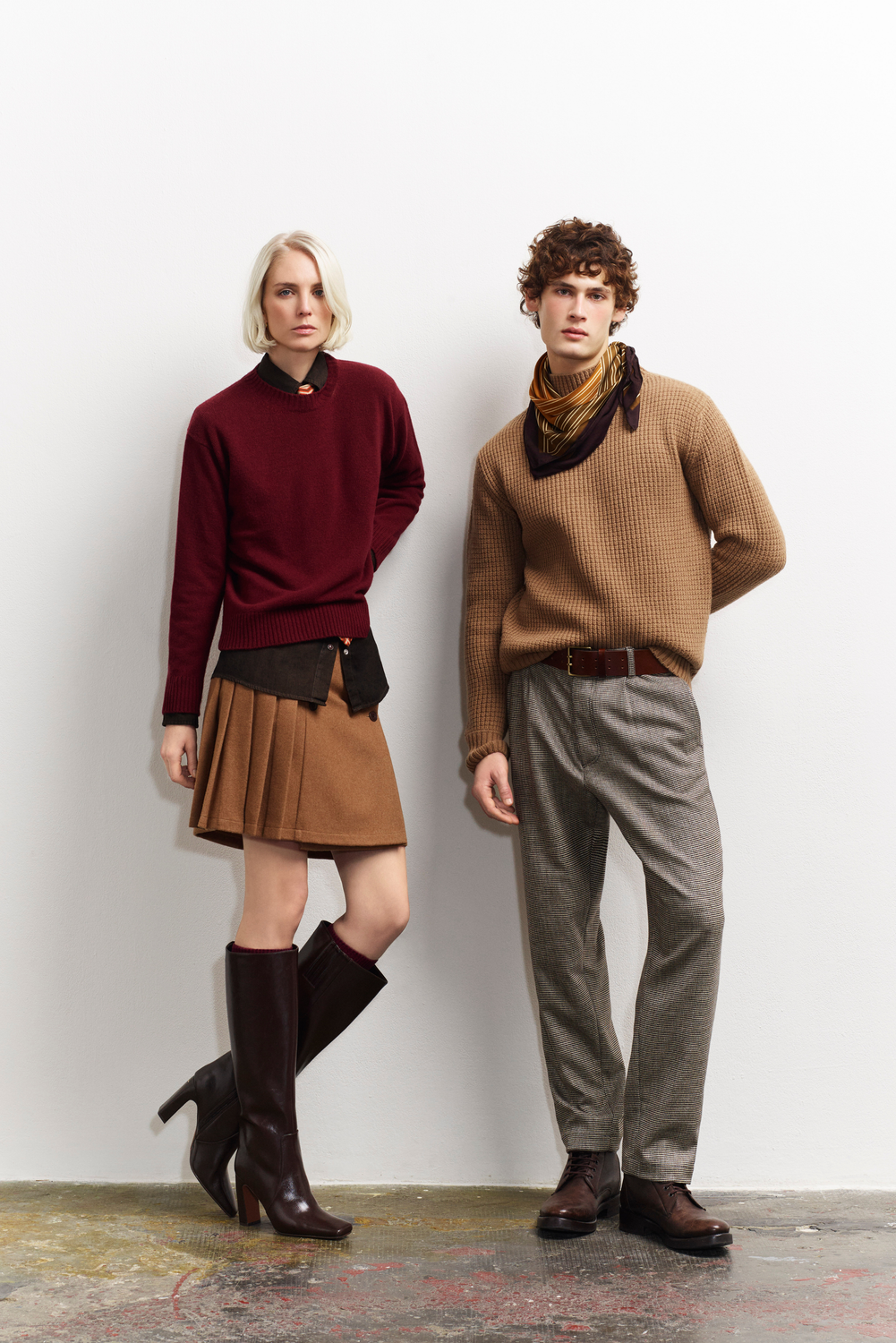 GINEVRA CREW NECK SWEATER BORDEAUX by Pence