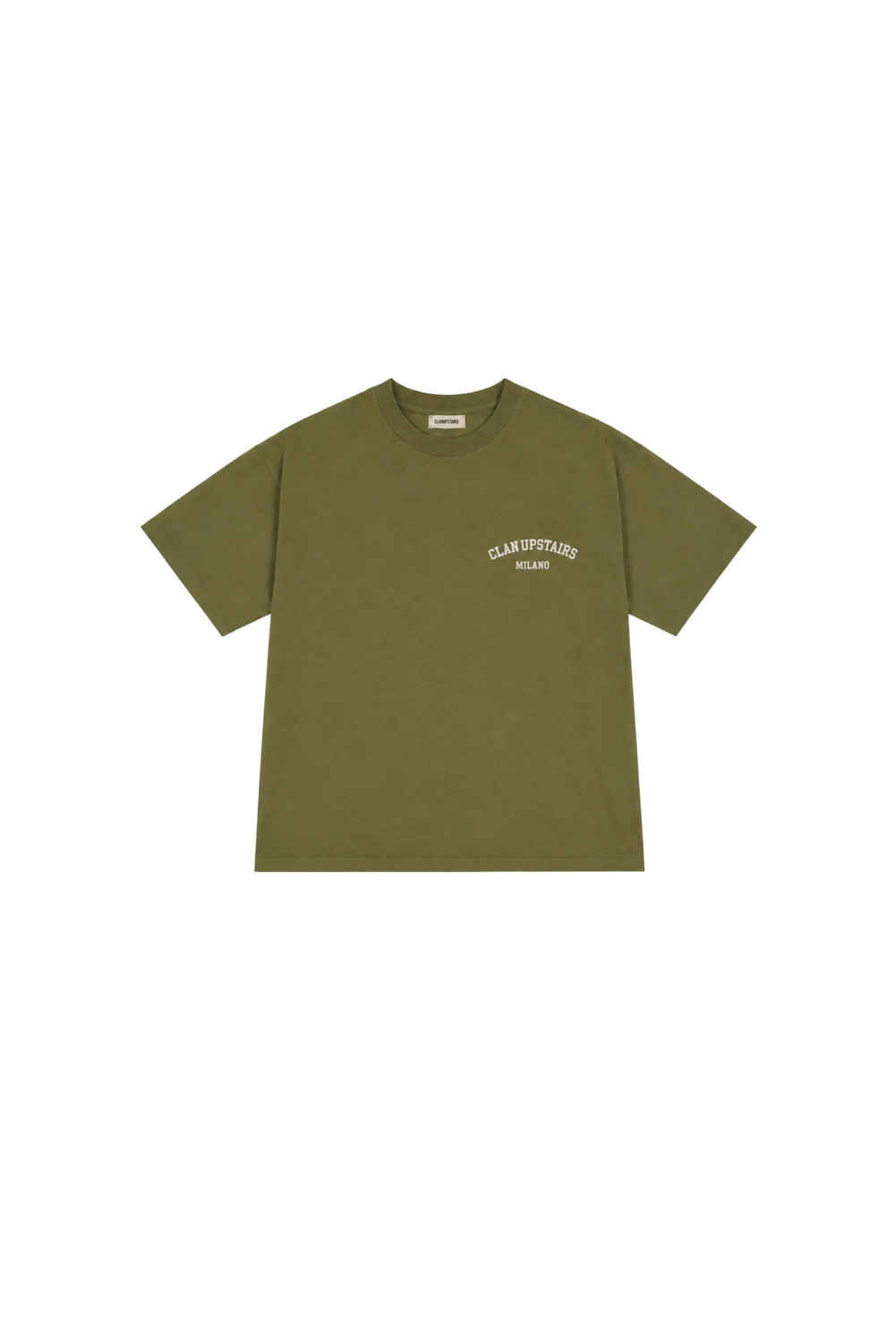 SHORT SLEEVE T-SHIRT KAKI by Clan Upstairs Private Label