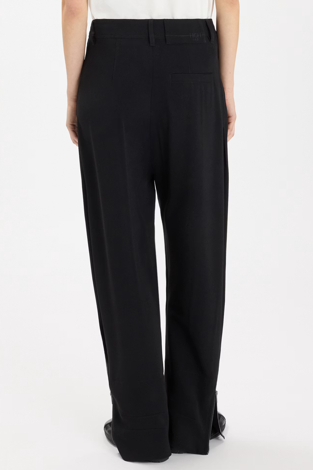 MONITOR TAILORED TROUSERS BLACK by HIGH LAB