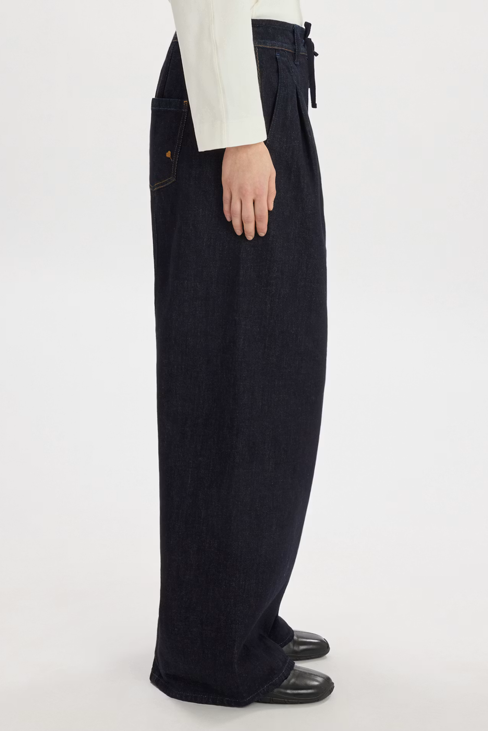 WHIP UP HIGH-WAISTED TROUSERS DENIM by HIGH