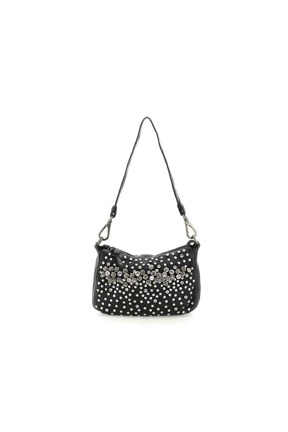 TILDE BLACK EMBELLISHED shoulder bag by Campomaggi
