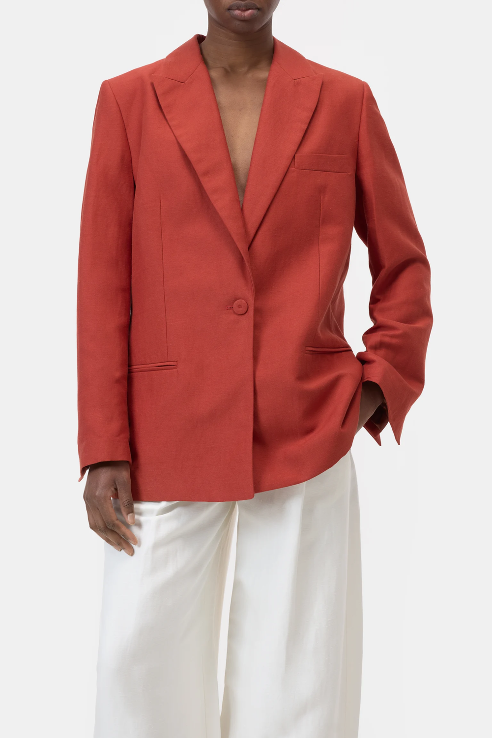 BLAZER BRICK RED by Closed
