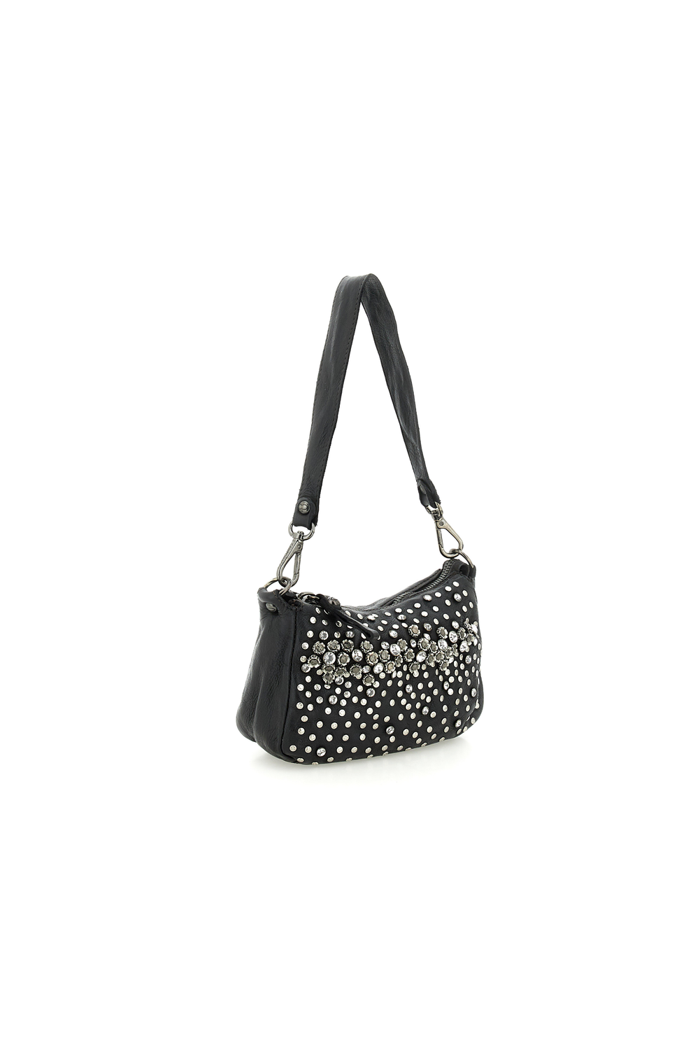 TILDE BLACK EMBELLISHED shoulder bag by Campomaggi