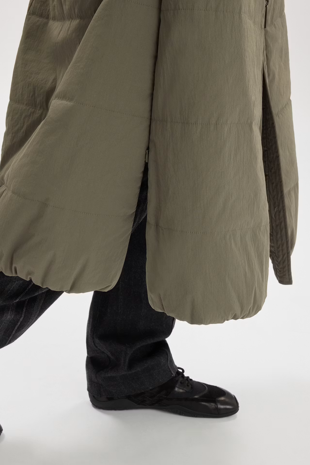 SHRED LONG GILET GREEN by HIGH LAB