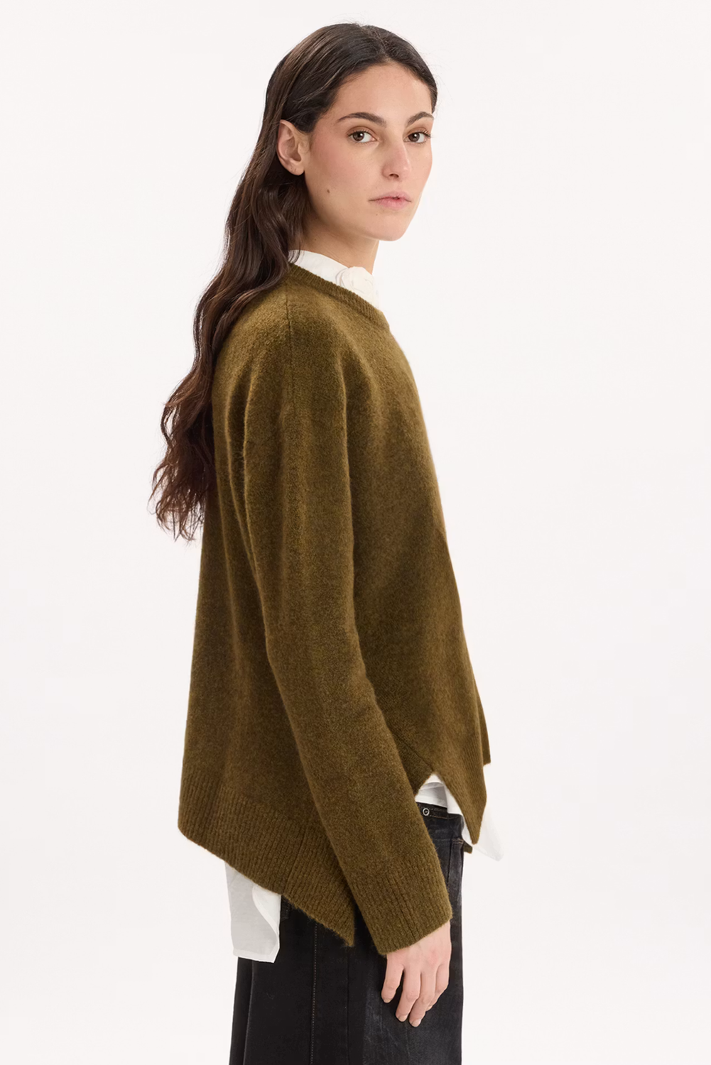 ADVANCE KNITTED SWEATER MOSS GREEN by HIGH