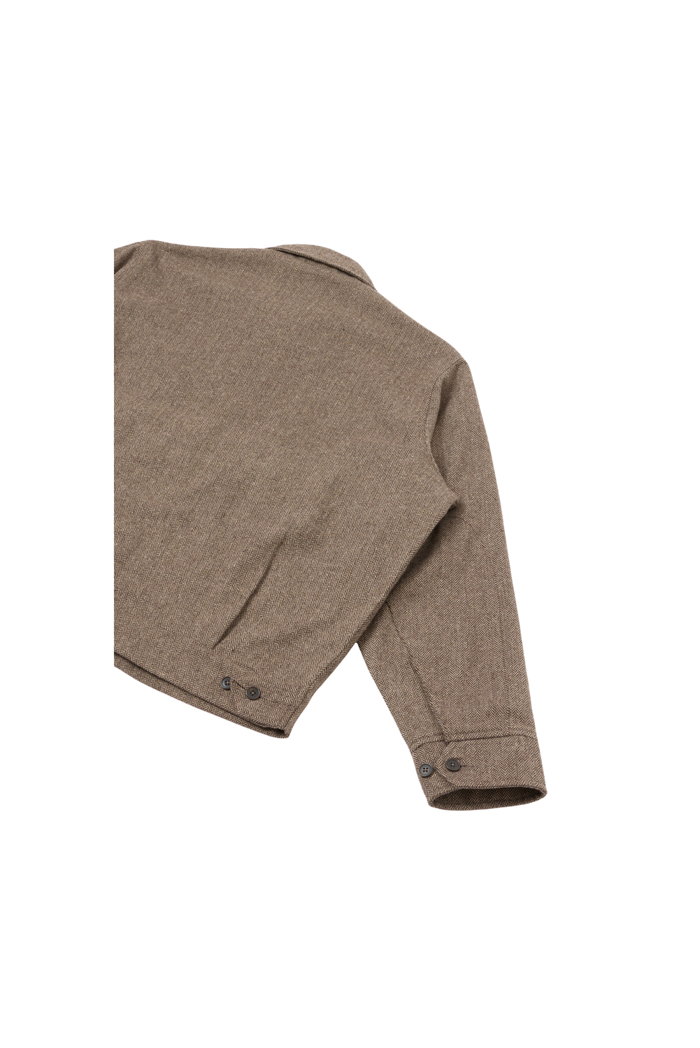 JACKET WOOL HERRINGBONE BROWN by Universal Works