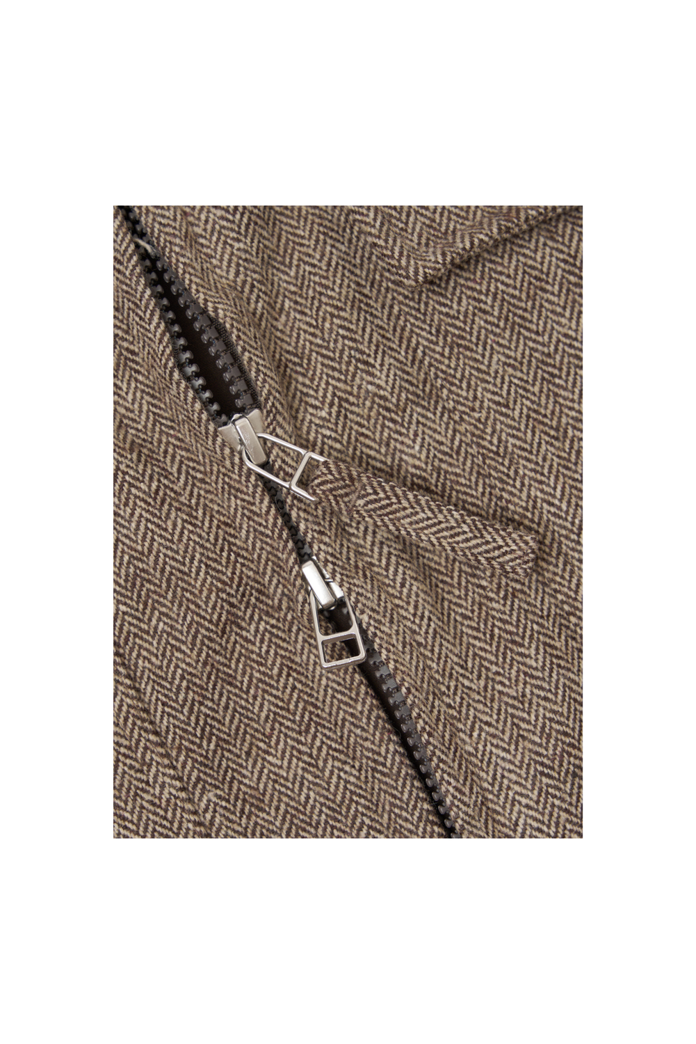 JACKET WOOL HERRINGBONE BROWN by Universal Works