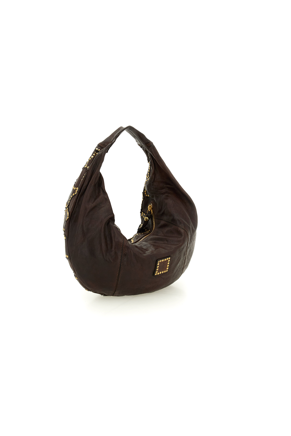 MARISA L BROWN STUDDED shoulder bag by Campomaggi