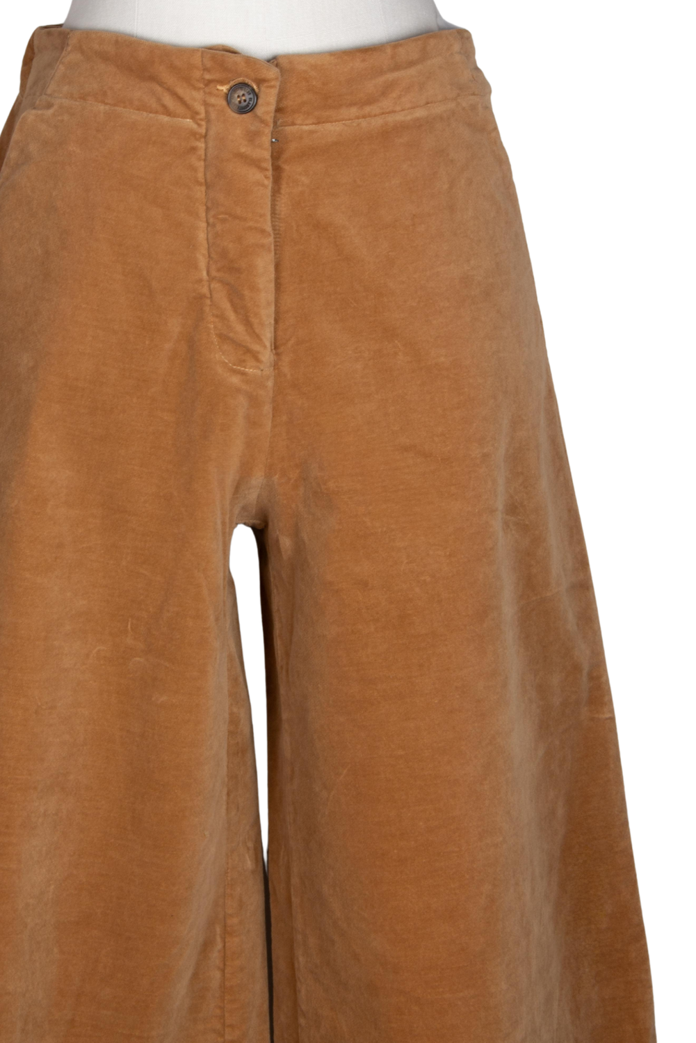 CAROL VELVET BEIGE Trousers by Clan Upstairs Private Label