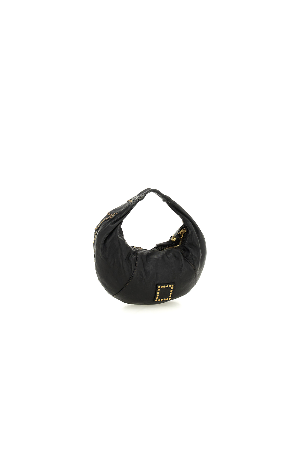 MARISA M BLACK STUDDED shoulder bag by Campomaggi