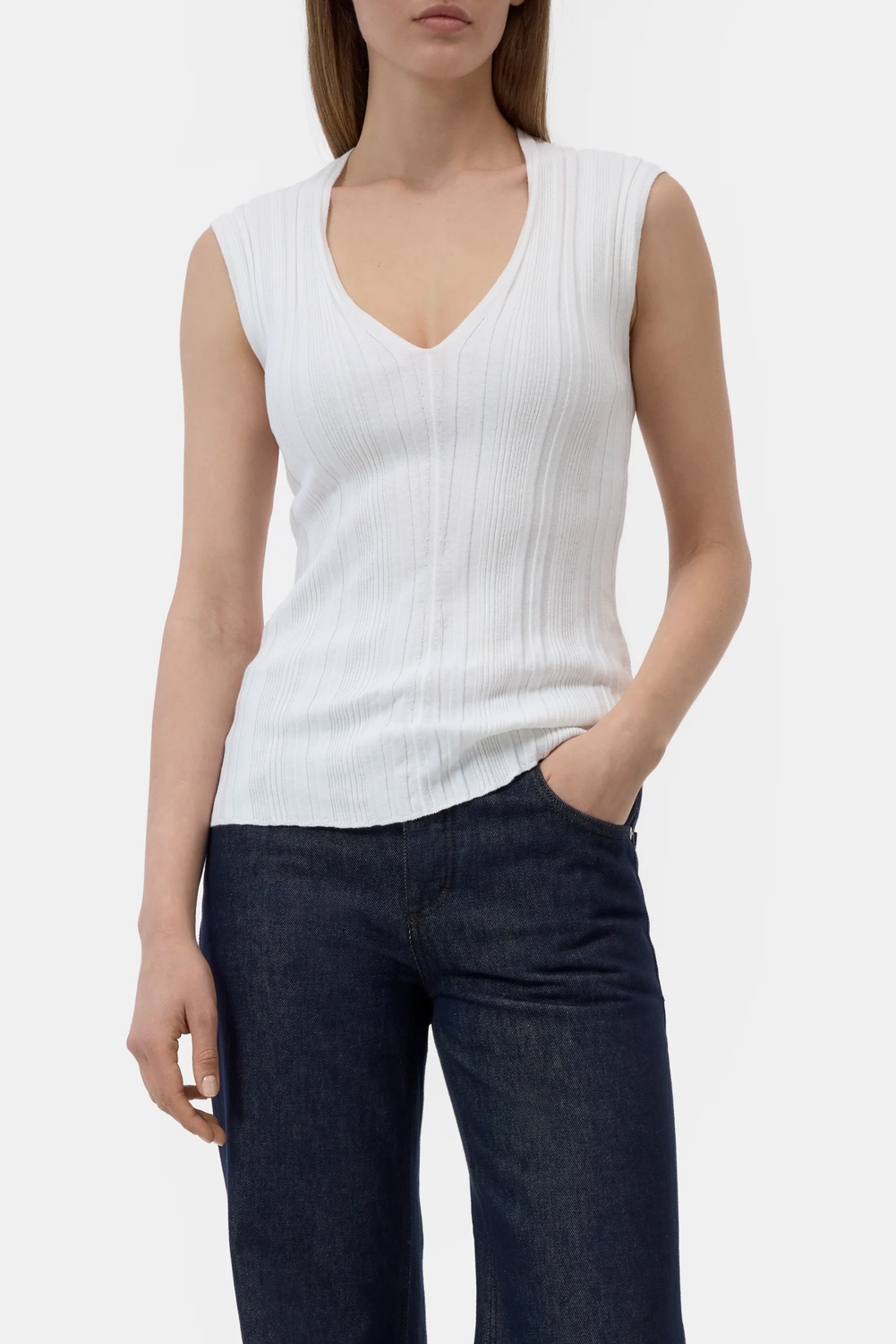 V NECK SHORT SLEEVE  218 SHIRT by Closed