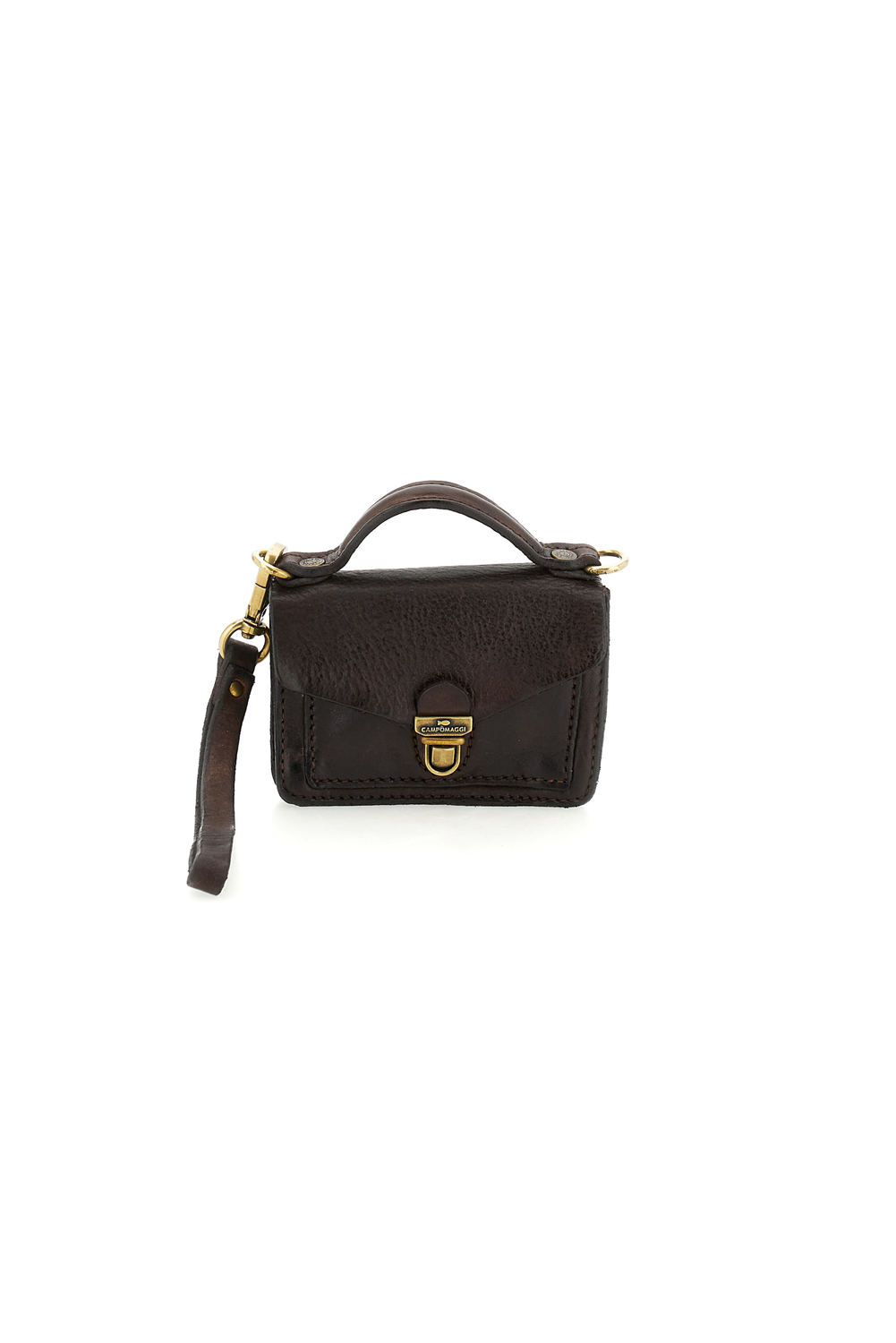 AURORA BROWN STRUCTURED crossbody bag by Campomaggi