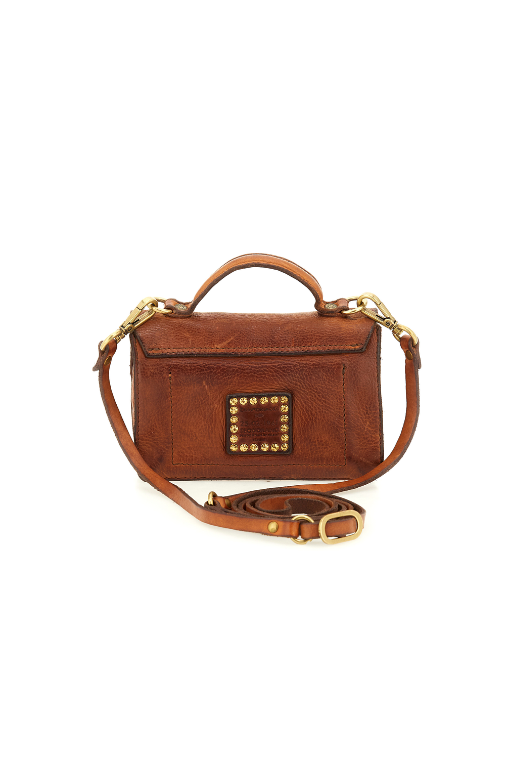 AURORA COGNAC STRUCTURED crossbody bag by Campomaggi