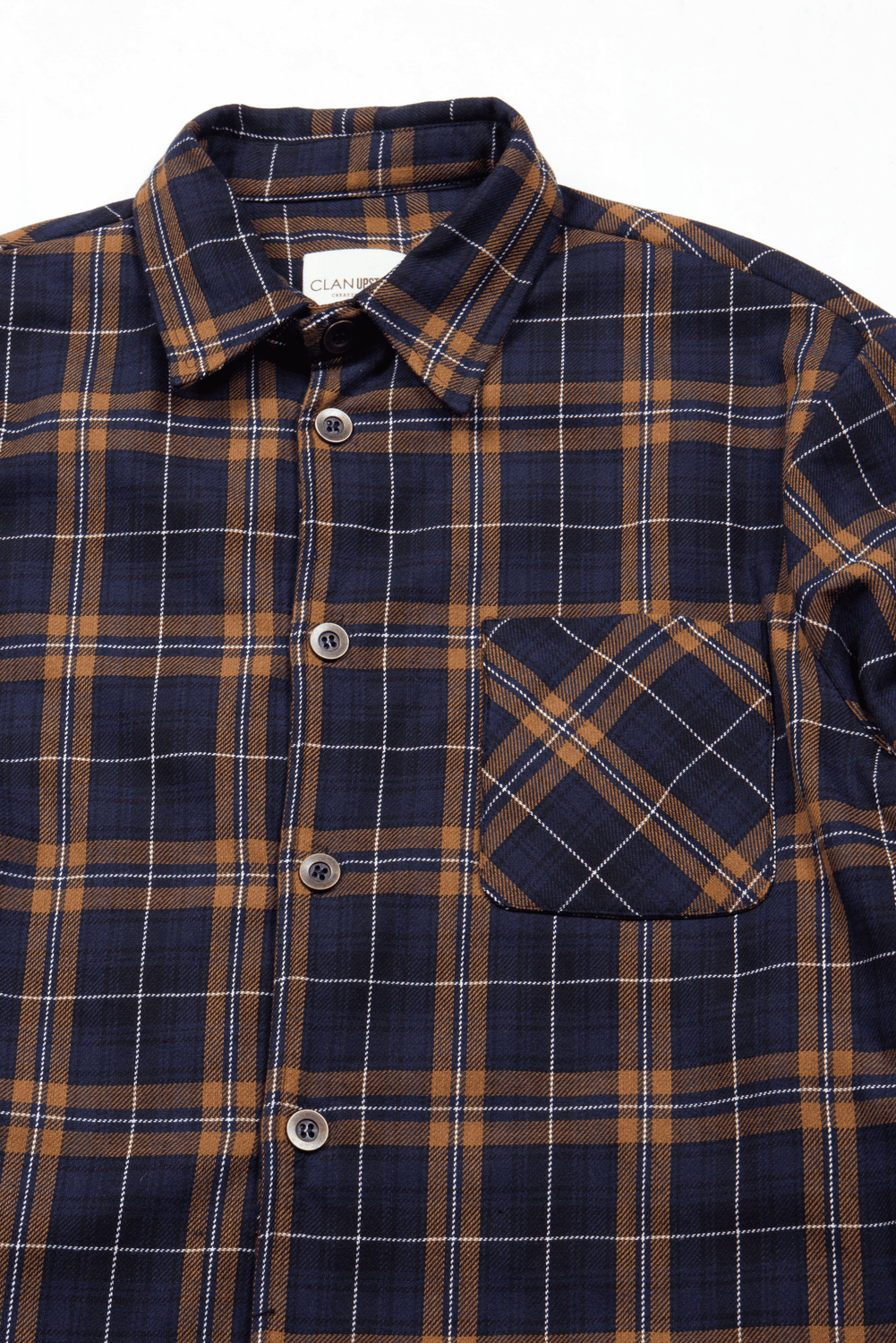 FUMI WOOL C/BROWN Shirt by Clan Upstairs Private Label