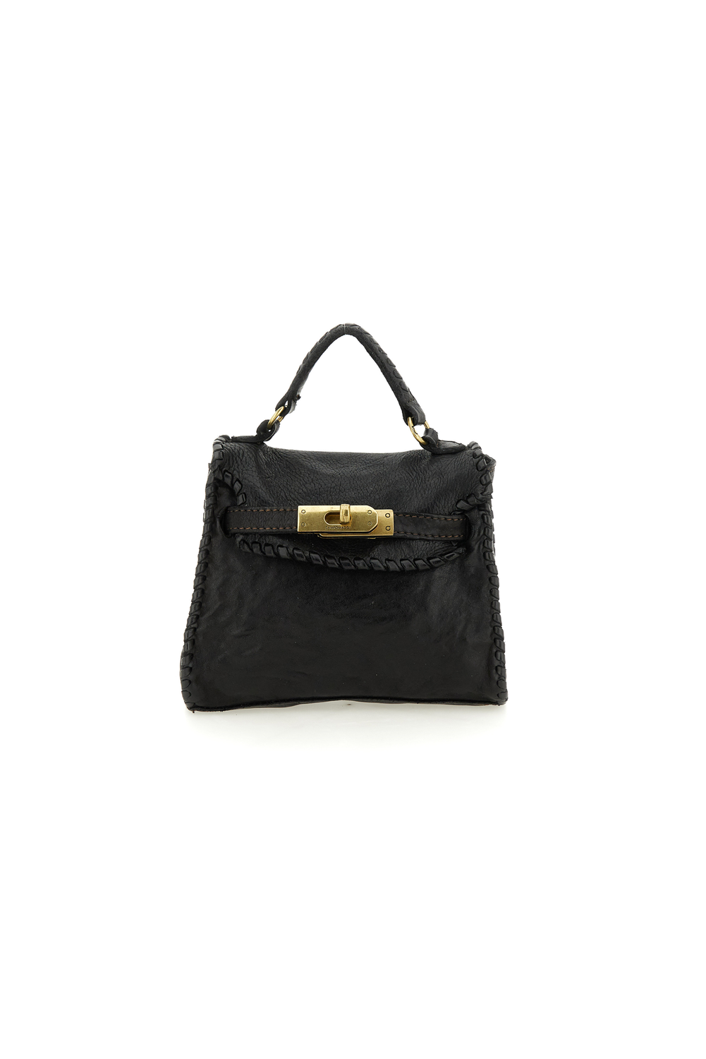 GINEVRA M BLACK STRUCTURED crossbody bag by Campomaggi