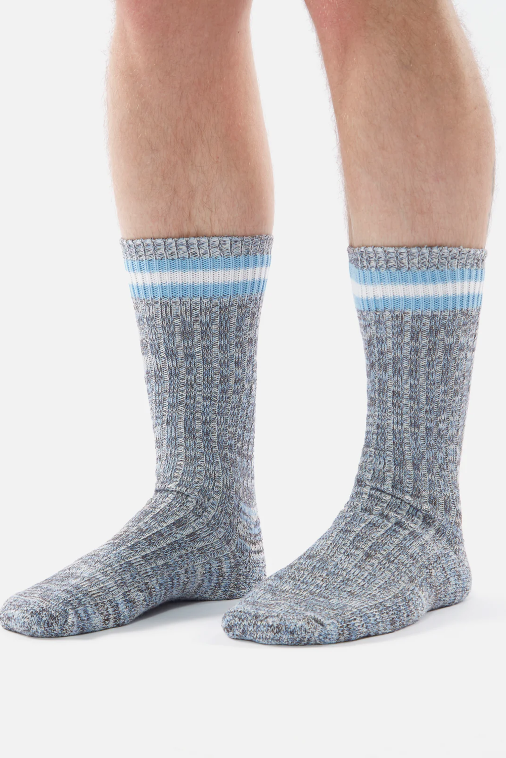 EVERYDAY STRIPE NAVY Socks by Universal Work
