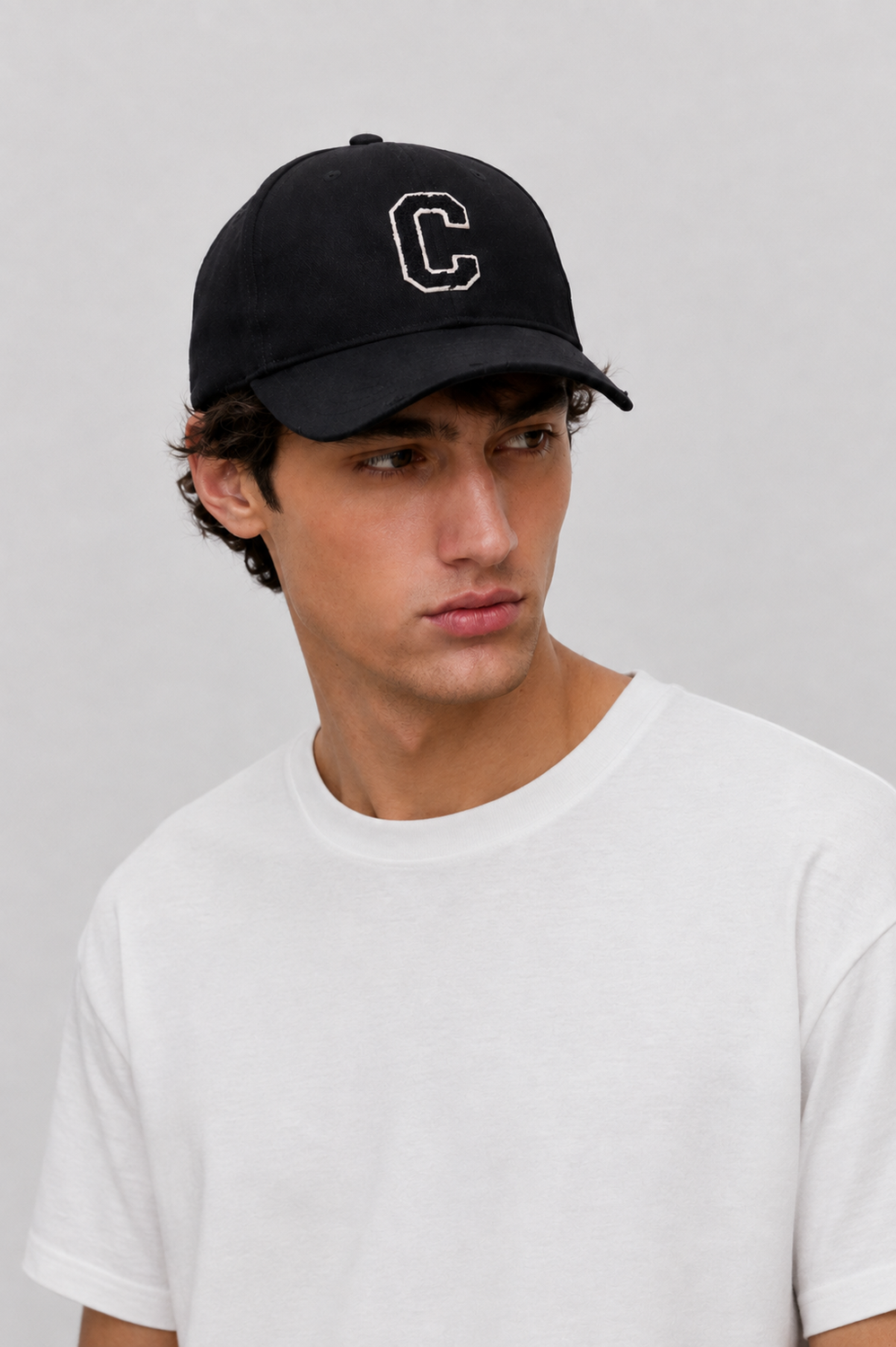 'C' LOGO BASEBALL CAP BLU/B by Clan Upstairs Private Label