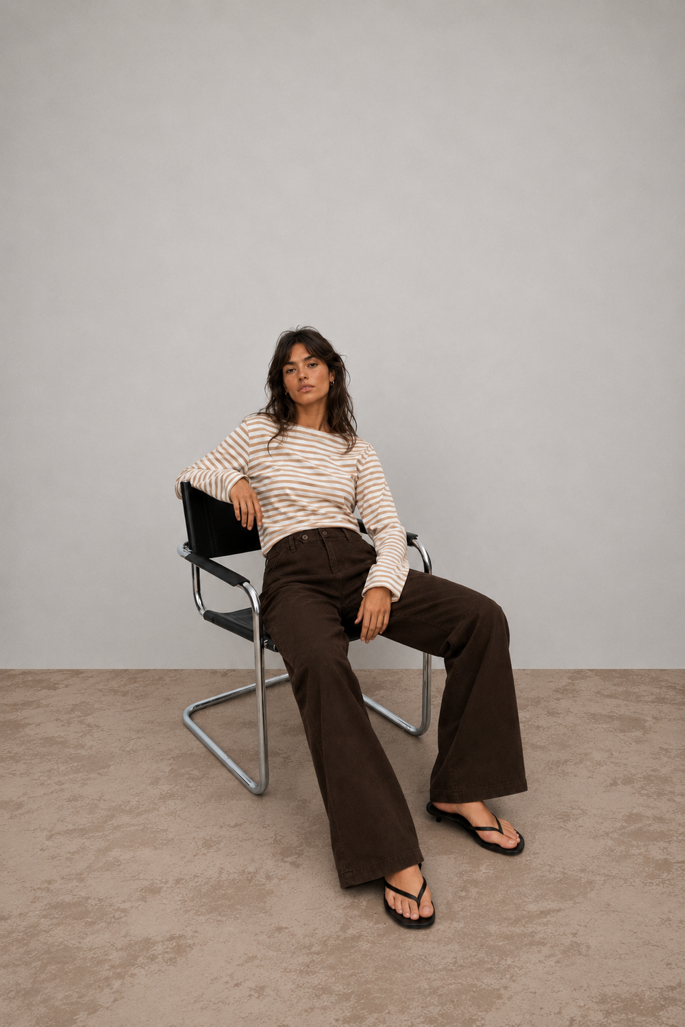 CARLY 3/4 SLEEVE T-SHIRT BIAN/S by Clan Upstairs Private Label