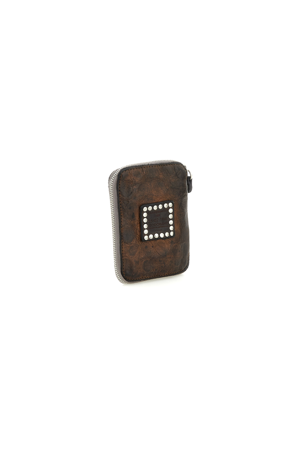 TOSCA CROCODILE LEATHER GREY wallet by Campomaggi