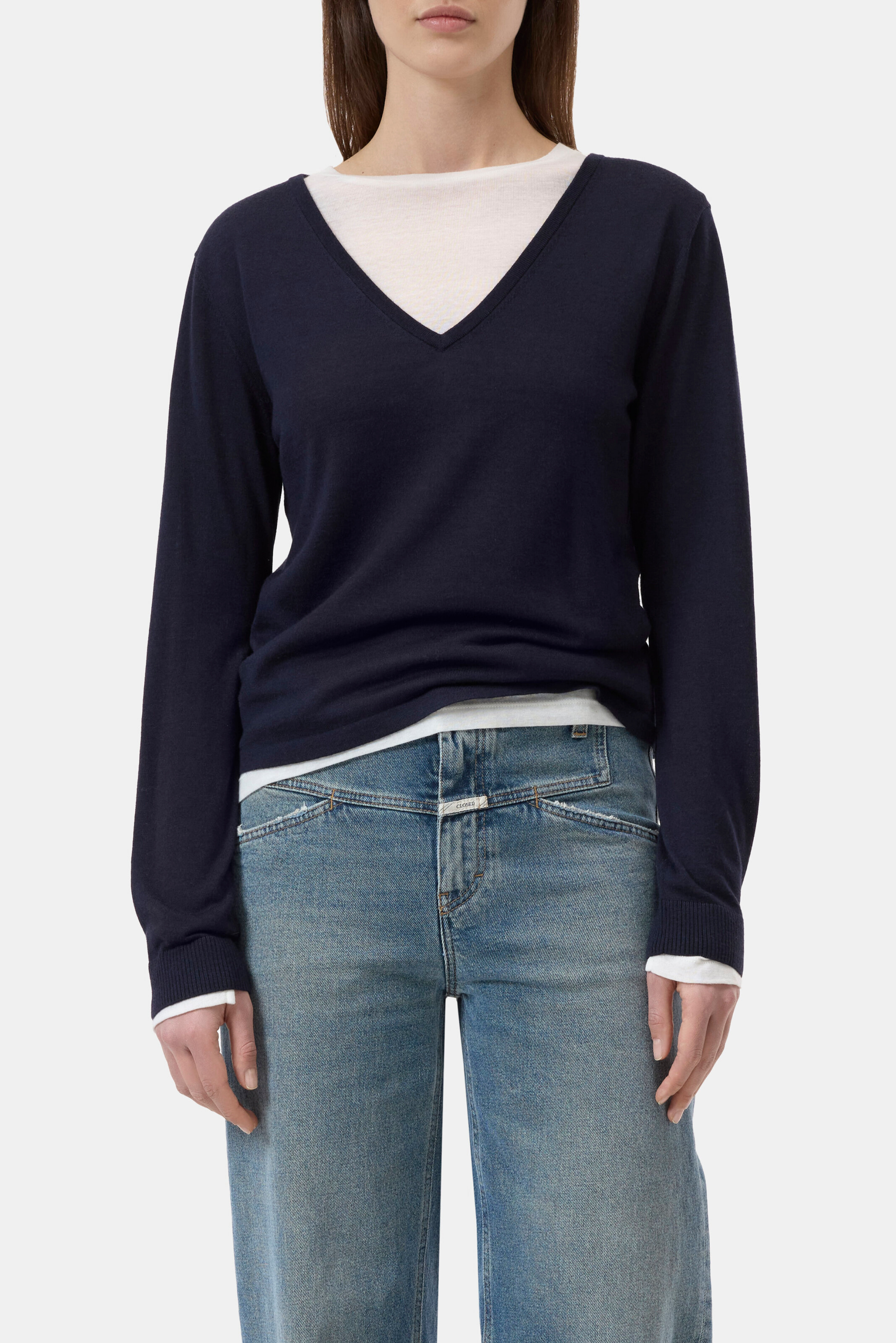 V NECK LONG SLEEVE 568 Sweater by Closed