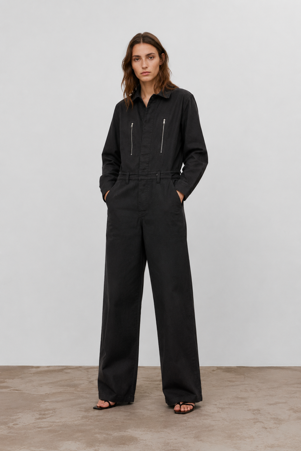 JUMPSUIT AIKO GREY by Clan Upstairs Private Label