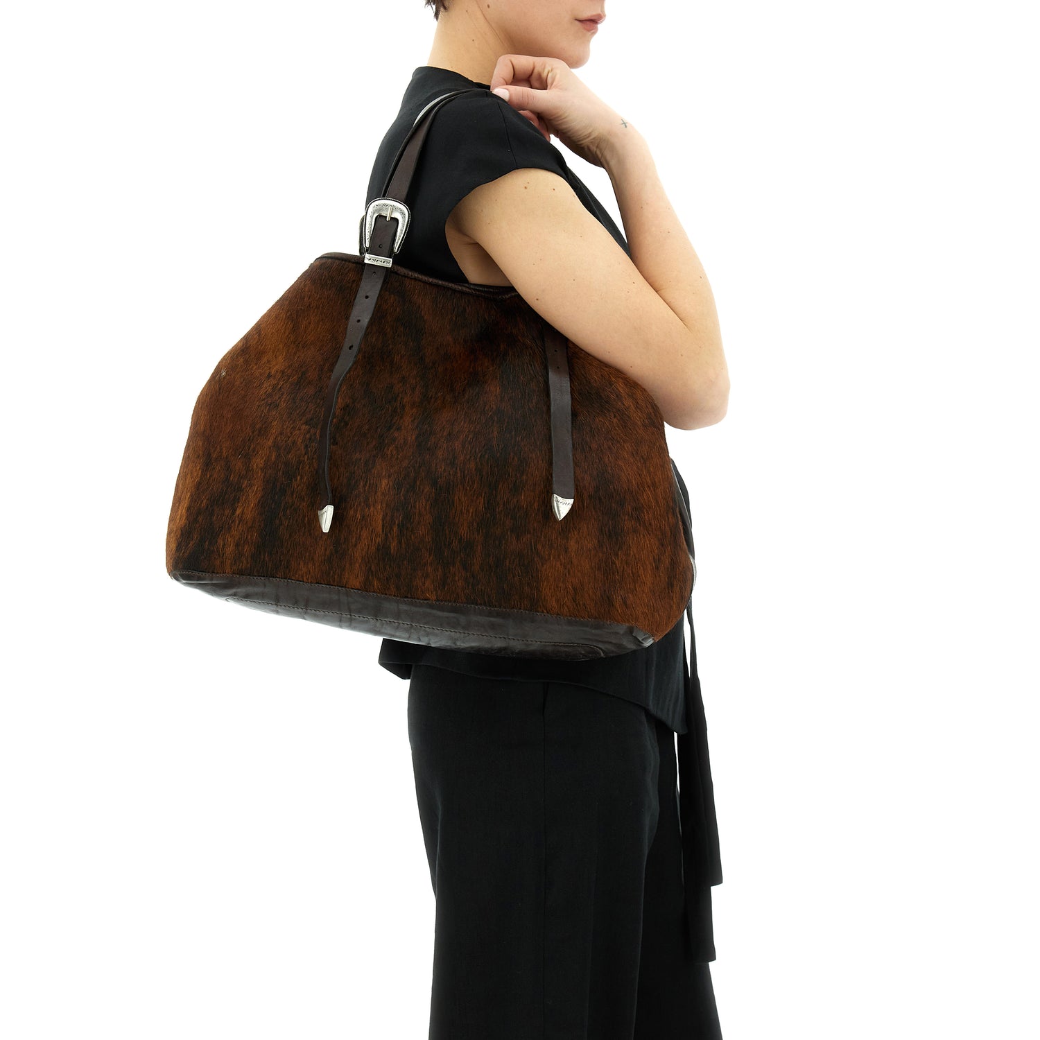 LIDIA PONY HAIR BIG shoulder bag by Campomaggi