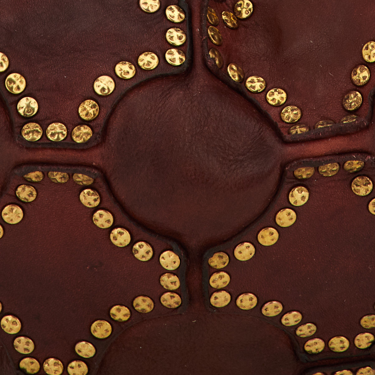 MARISA M BURGUNDY STUDDED shoulder bag by Campomaggi