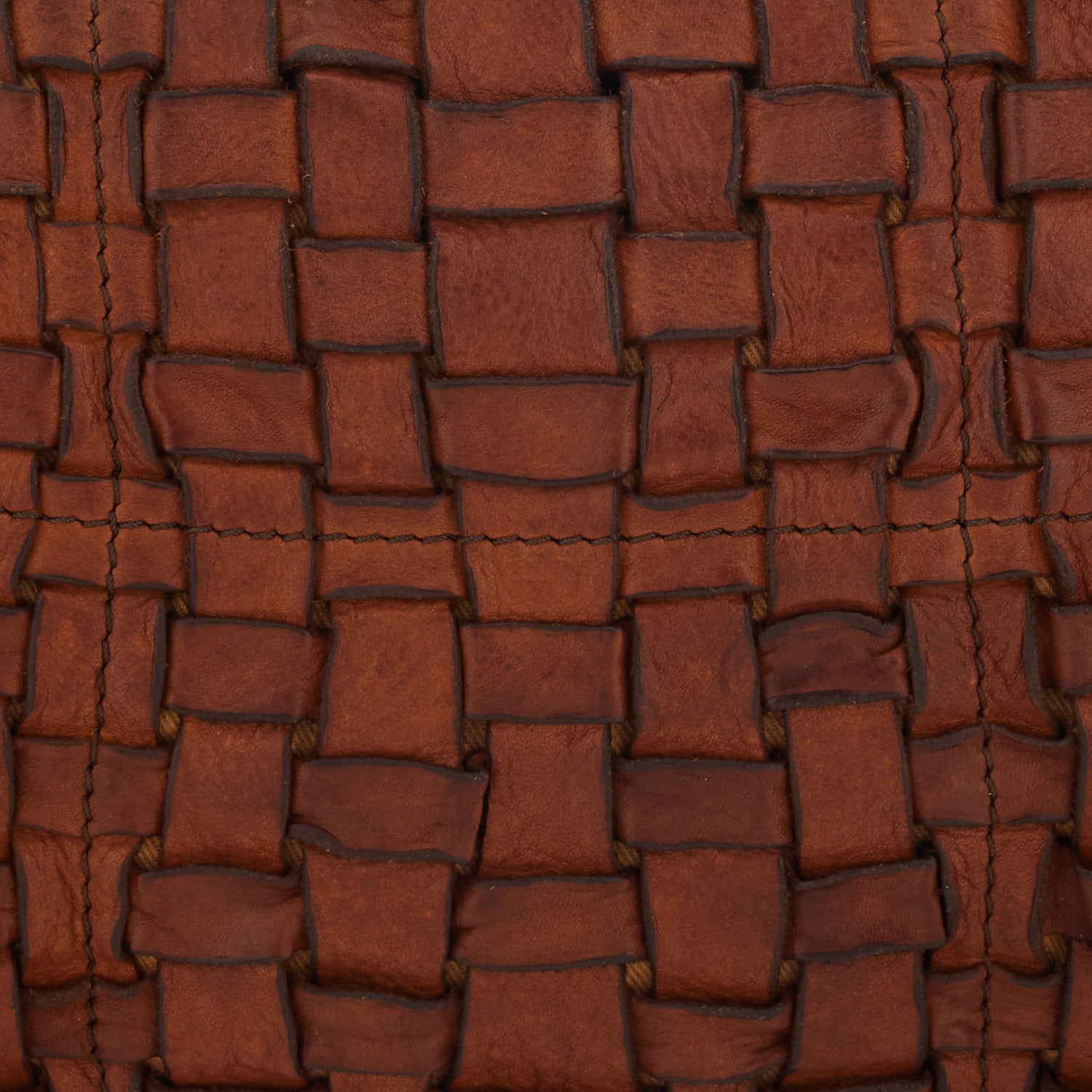 CARLA M COGNAC WOVEN shoulder bag by Campomaggi