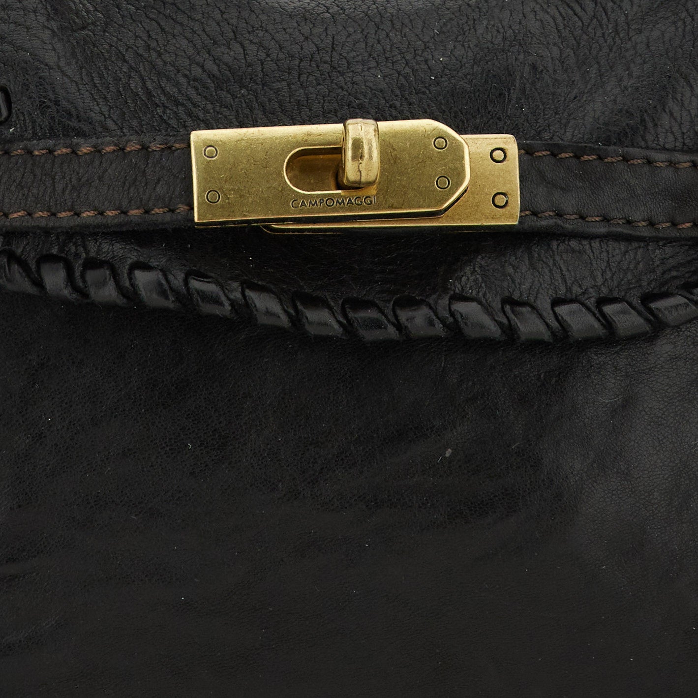 GINEVRA M BLACK STRUCTURED crossbody bag by Campomaggi