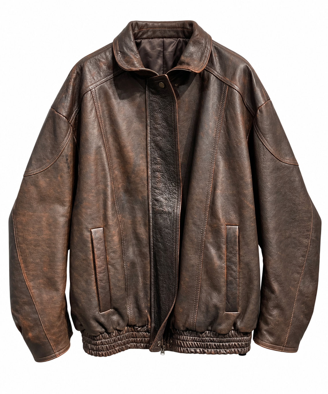 MEXI LEATHER BOMBER by Clan Upstairs Private Label