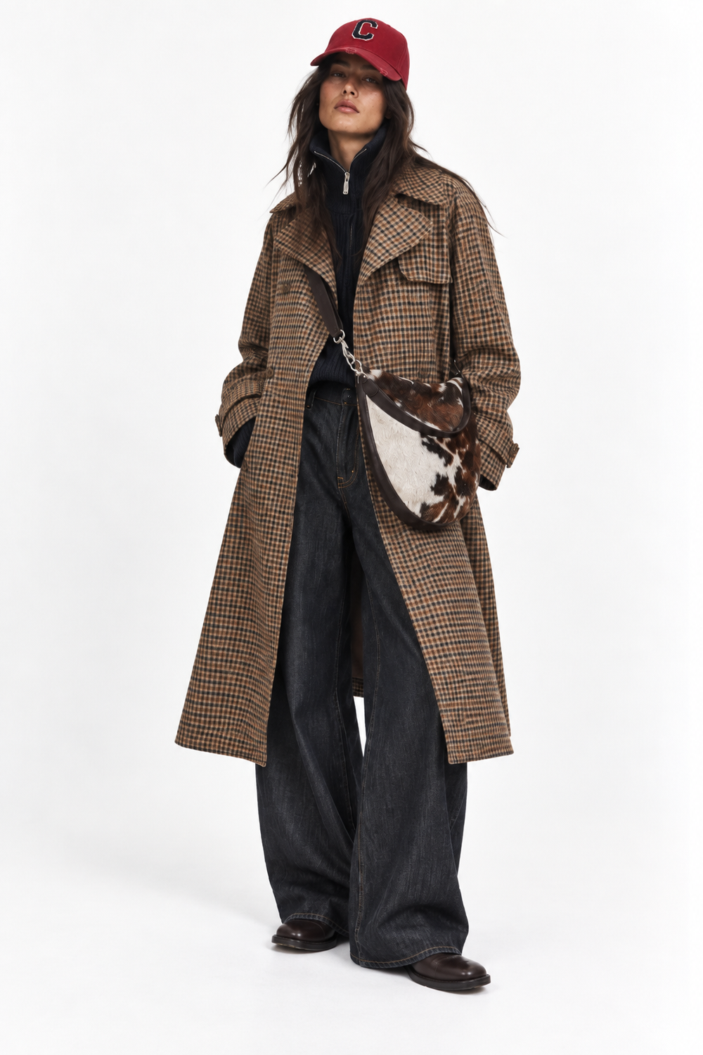 SUSAN CHECK TRENCH by Clan Upstairs Private Label