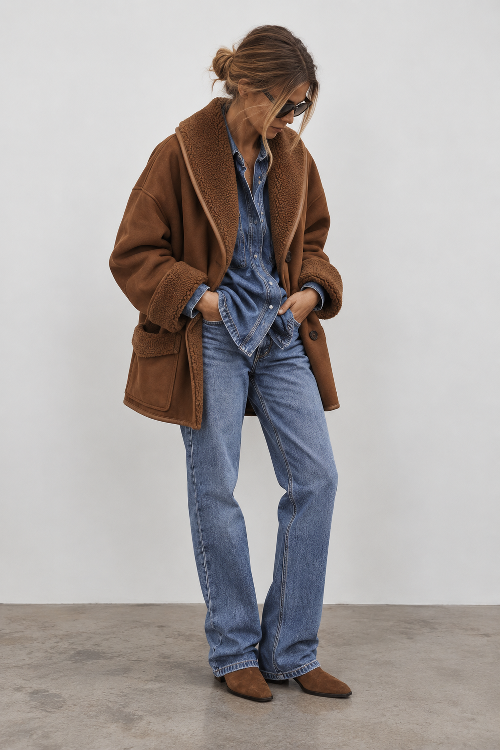 MEXI SHEARLING COAT by Clan Upstairs Private Label
