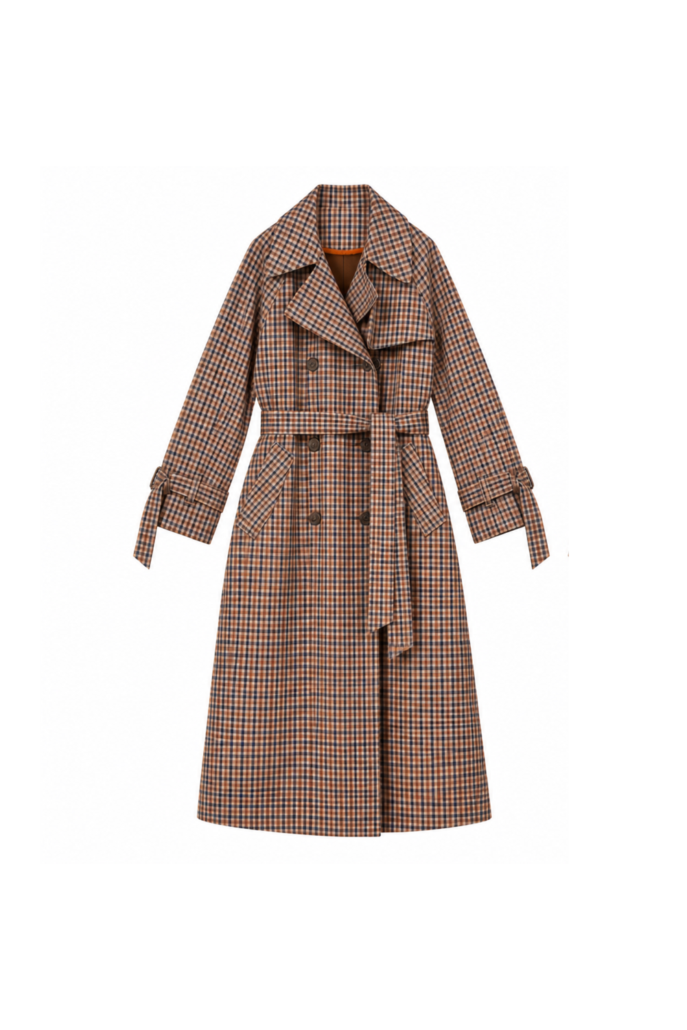 SUSAN CHECK TRENCH by Clan Upstairs Private Label