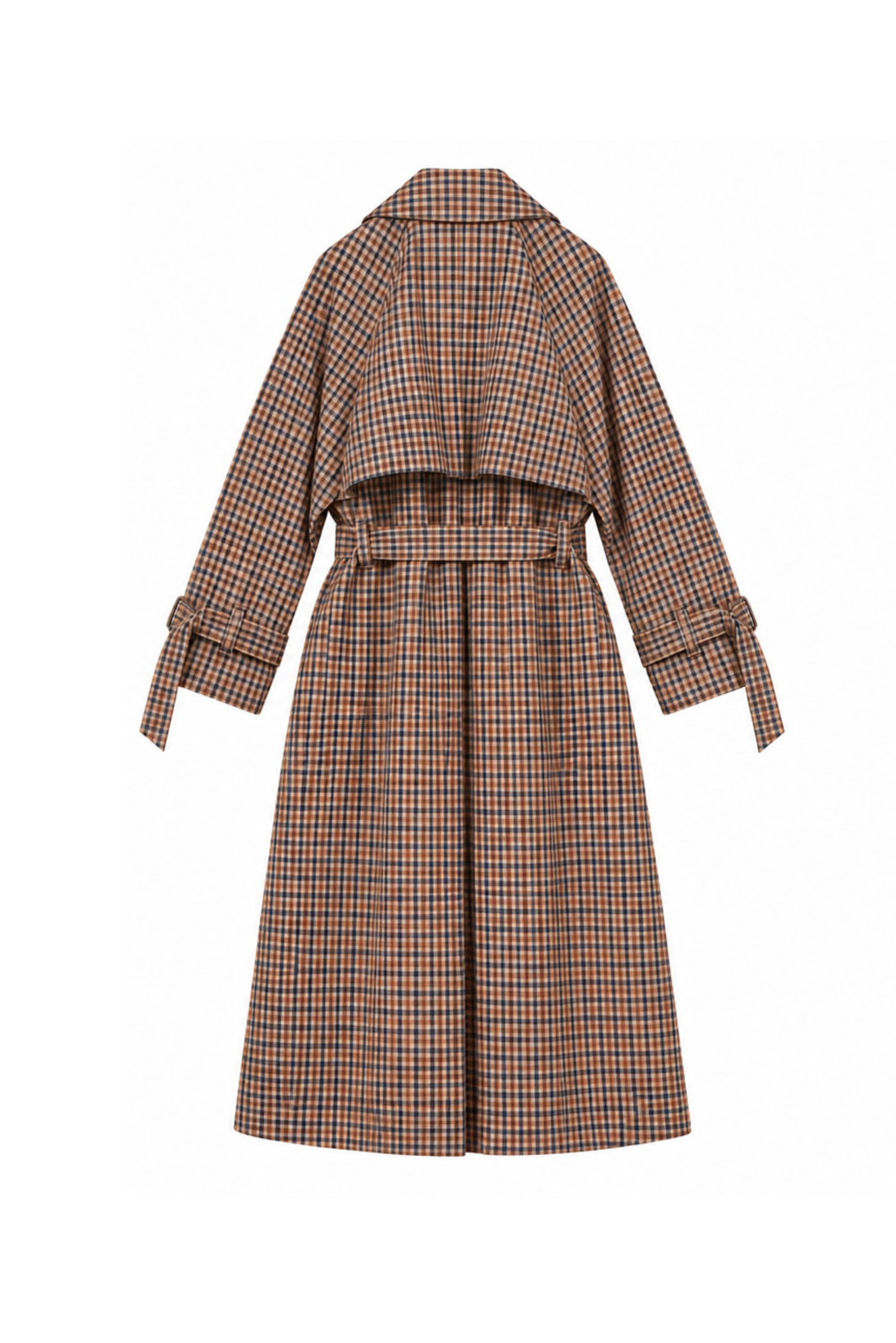 SUSAN CHECK TRENCH by Clan Upstairs Private Label