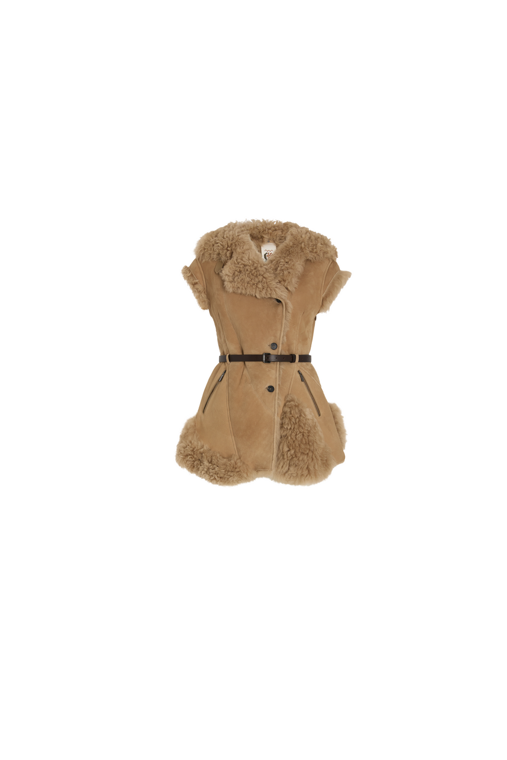 Shearling gilet by High