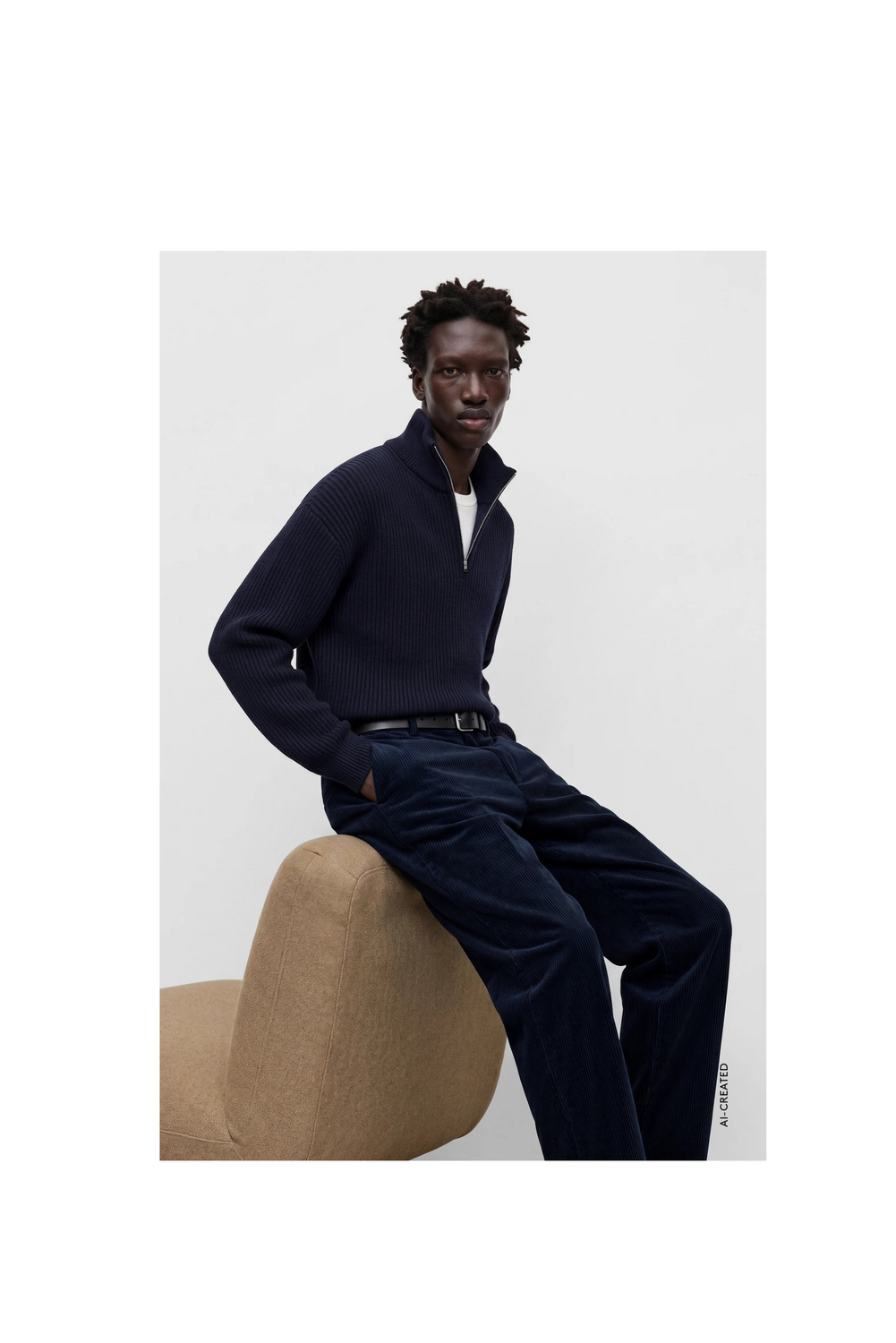 ZIP TURTLENECK SWEATER by CLOSED