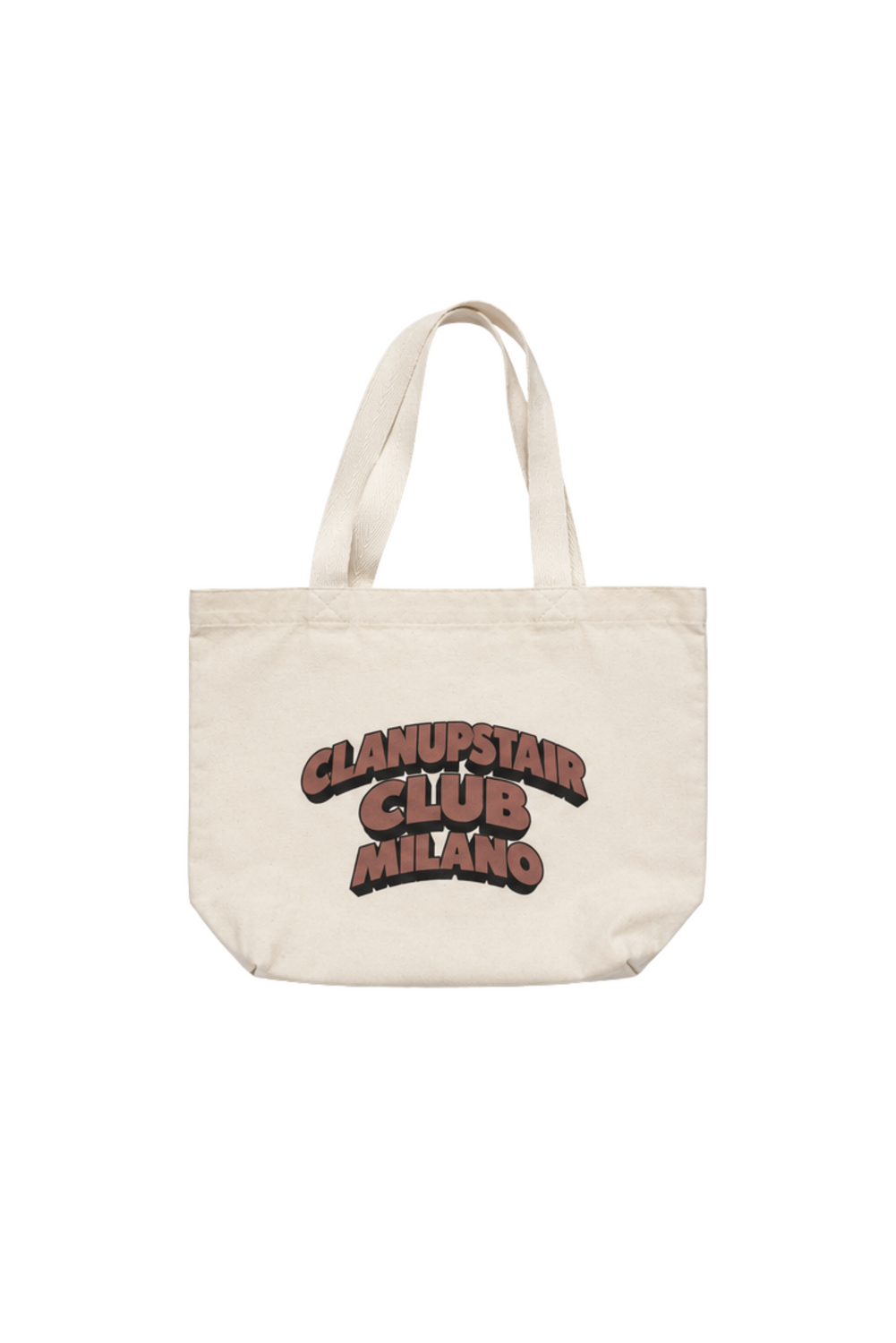 Shopping bag clan up stairs club
