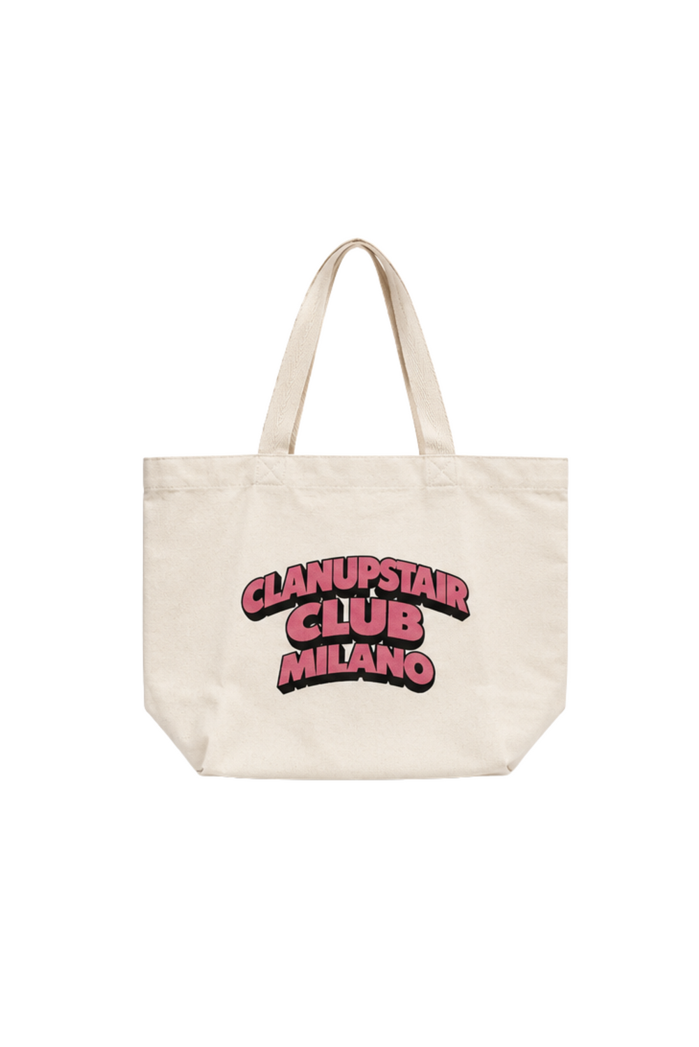 Shopping bag clan up stairs club