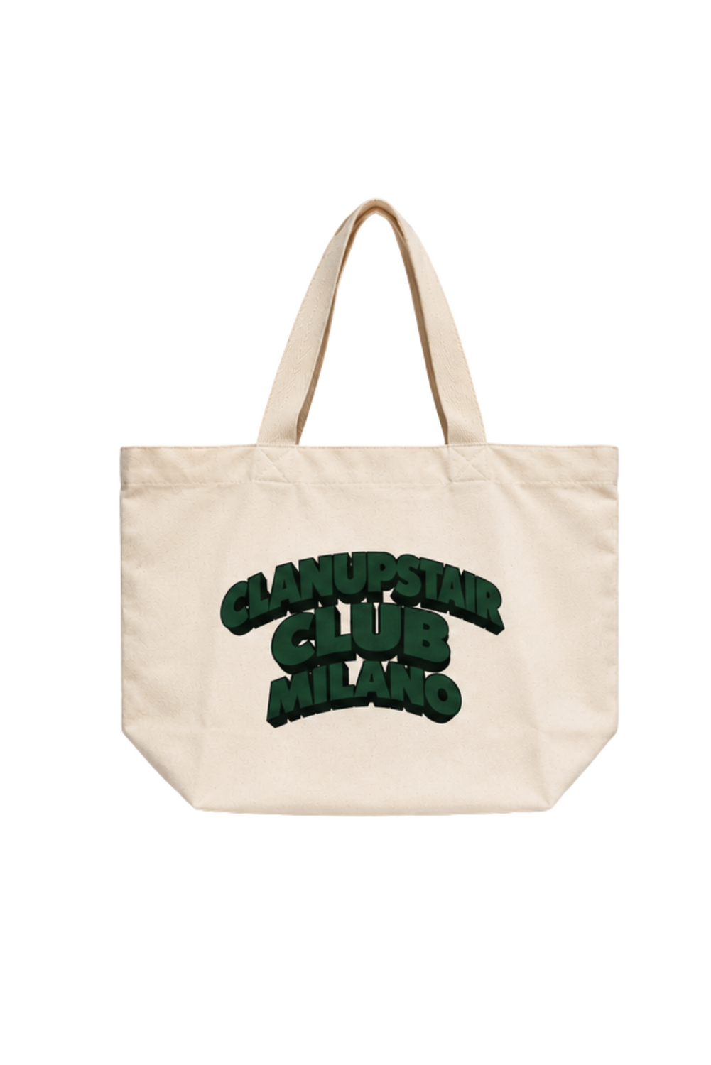 Shopping bag clan up stairs club