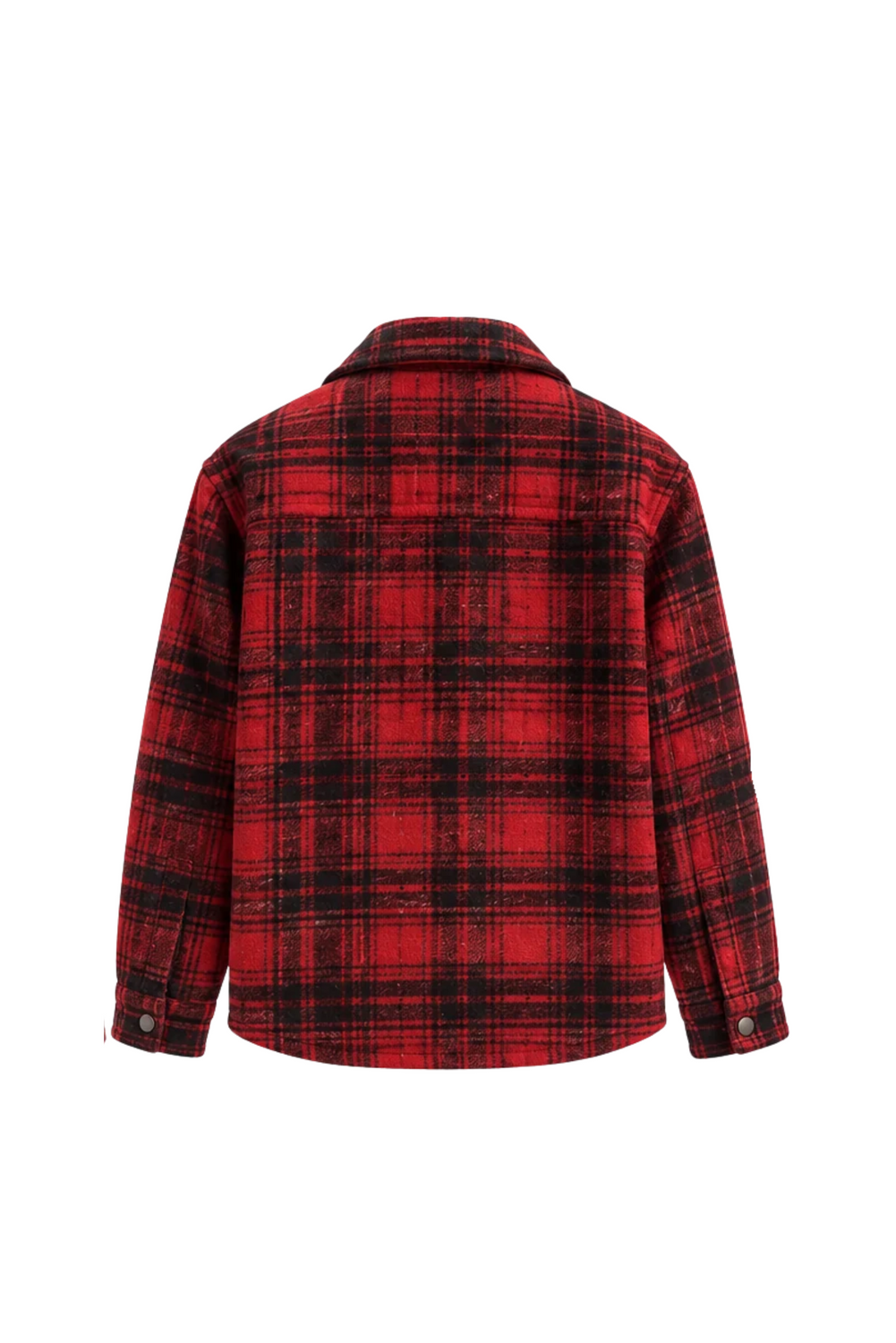 Padded check overshirt by clan upstairs