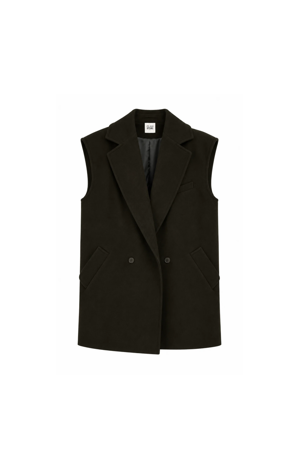 GIN&nbsp; BLACK GILET by Clan Upstairs Private Label