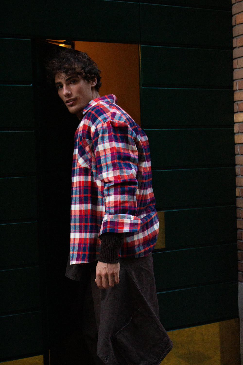 OWERSHIRT C/ROSSO Overshirt by Clan Upstairs Private Label