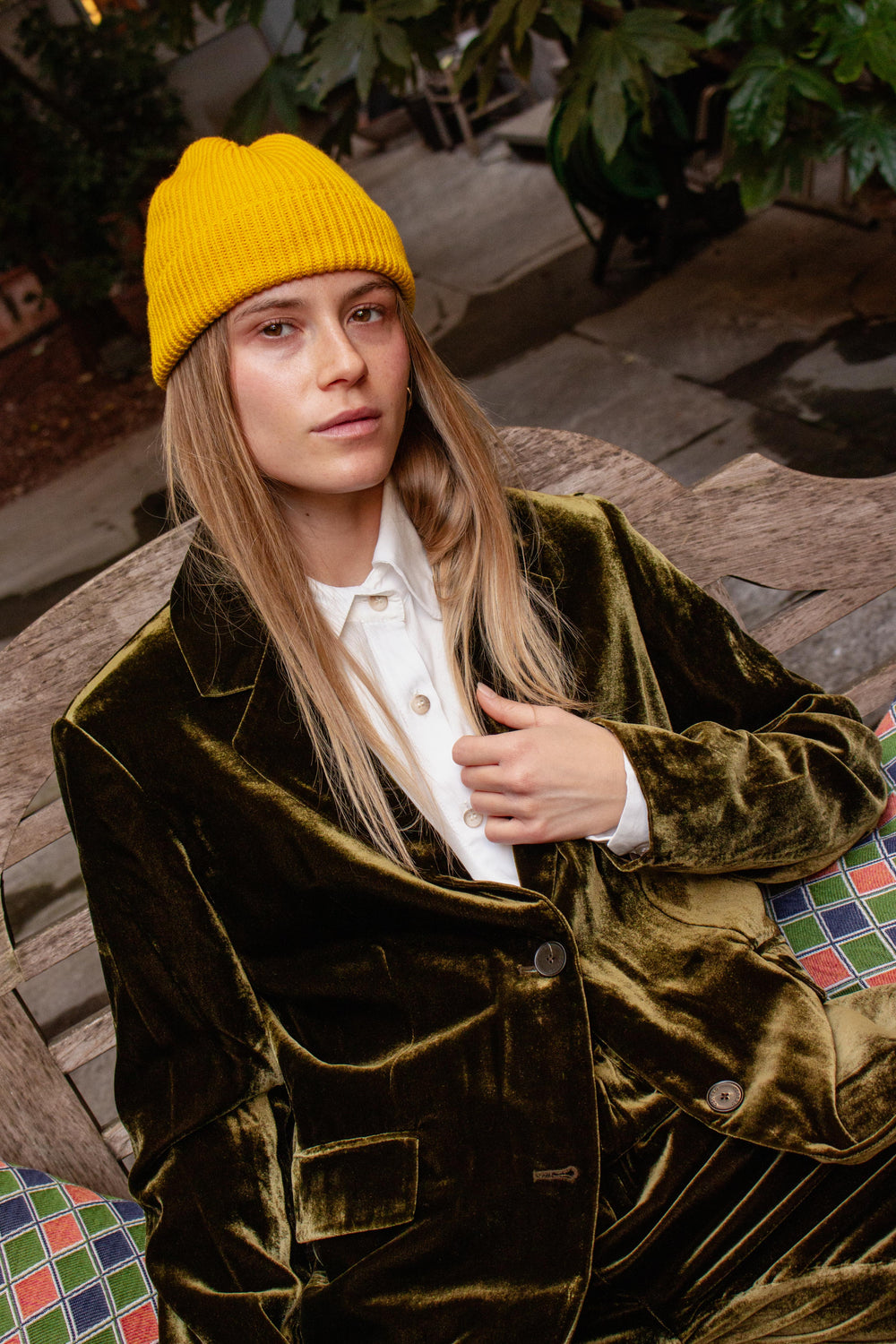 WOOL YELLOW Beanie by Clan Upstairs Private Label