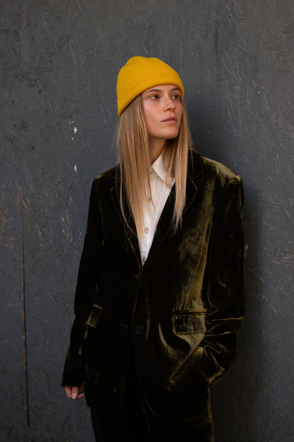 WOOL YELLOW Beanie by Clan Upstairs Private Label