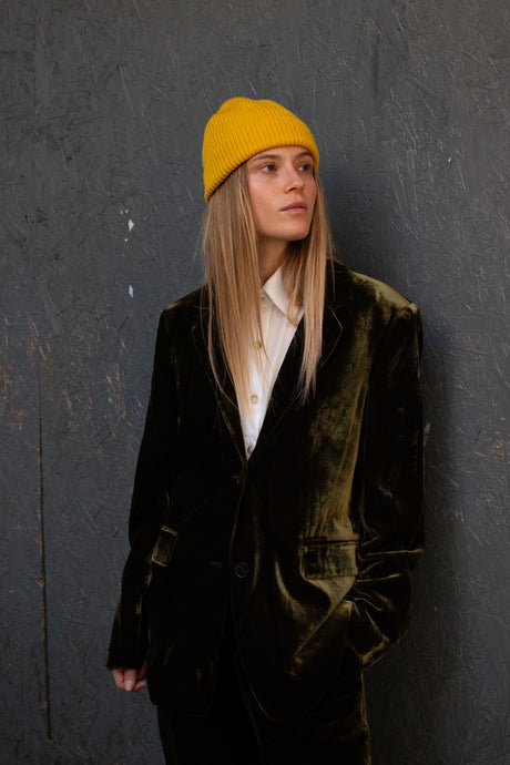 WOOL YELLOW Beanie by Clan Upstairs Private Label